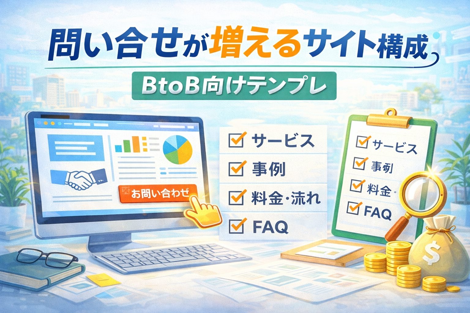 問い合わせが増えるコーポレートサイトの構成テンプレ｜BtoB向け“勝ちパターン”を公開
